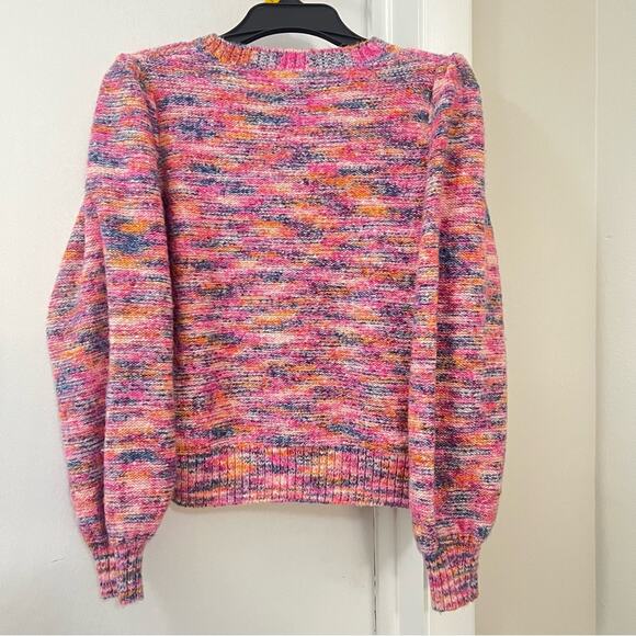 J. Crew Space-Dyed Puff-Sleeve Sweater Size Small - Picture 6 of 12